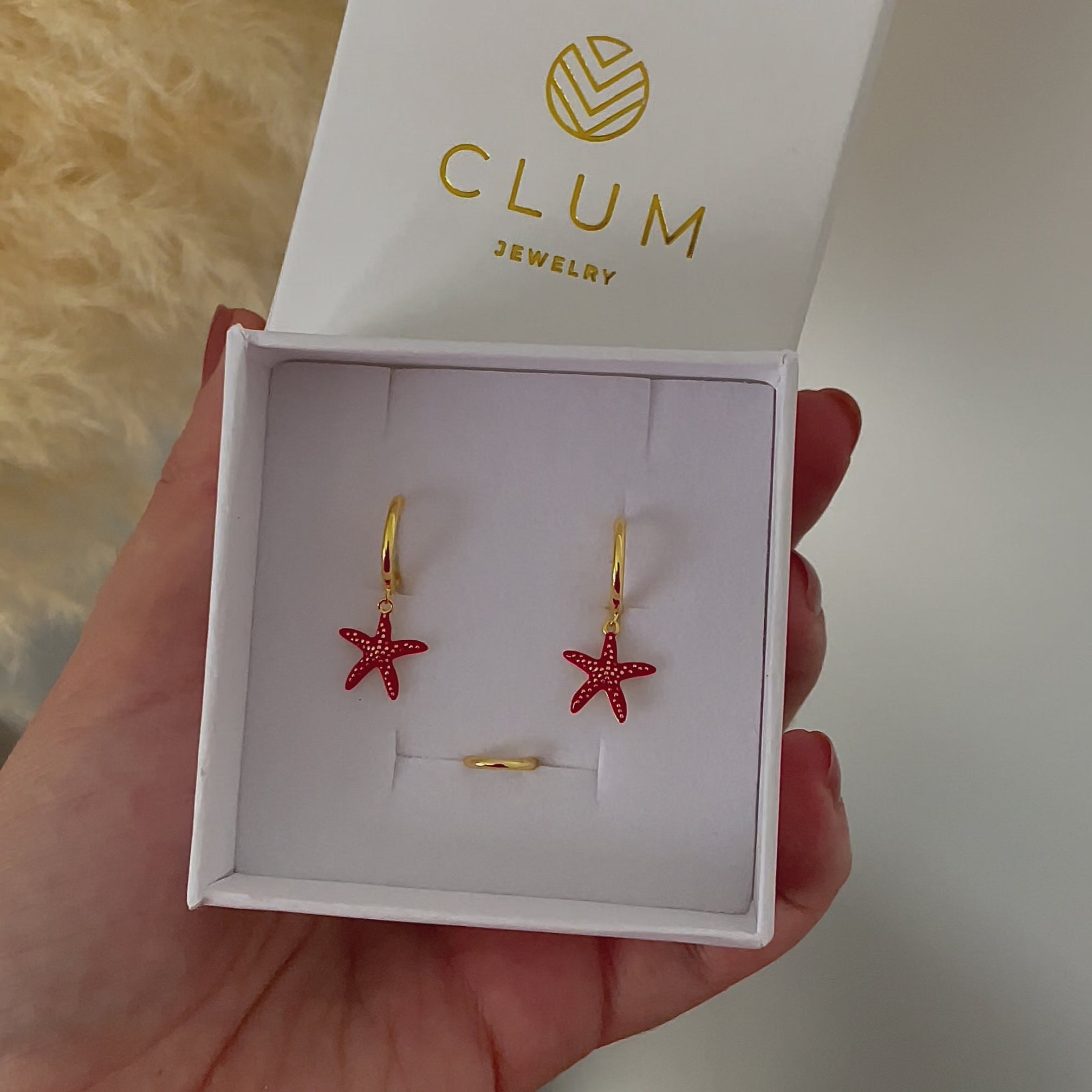 Ayla Colorful Gold Earrings