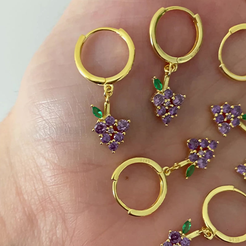 Aros Uvas Oro