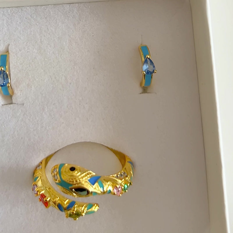 Anillo Colorful Nagira Oro