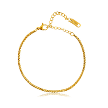 Pulsera Cadena Caja Oro