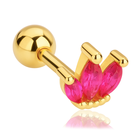 Pink Tulip Earring