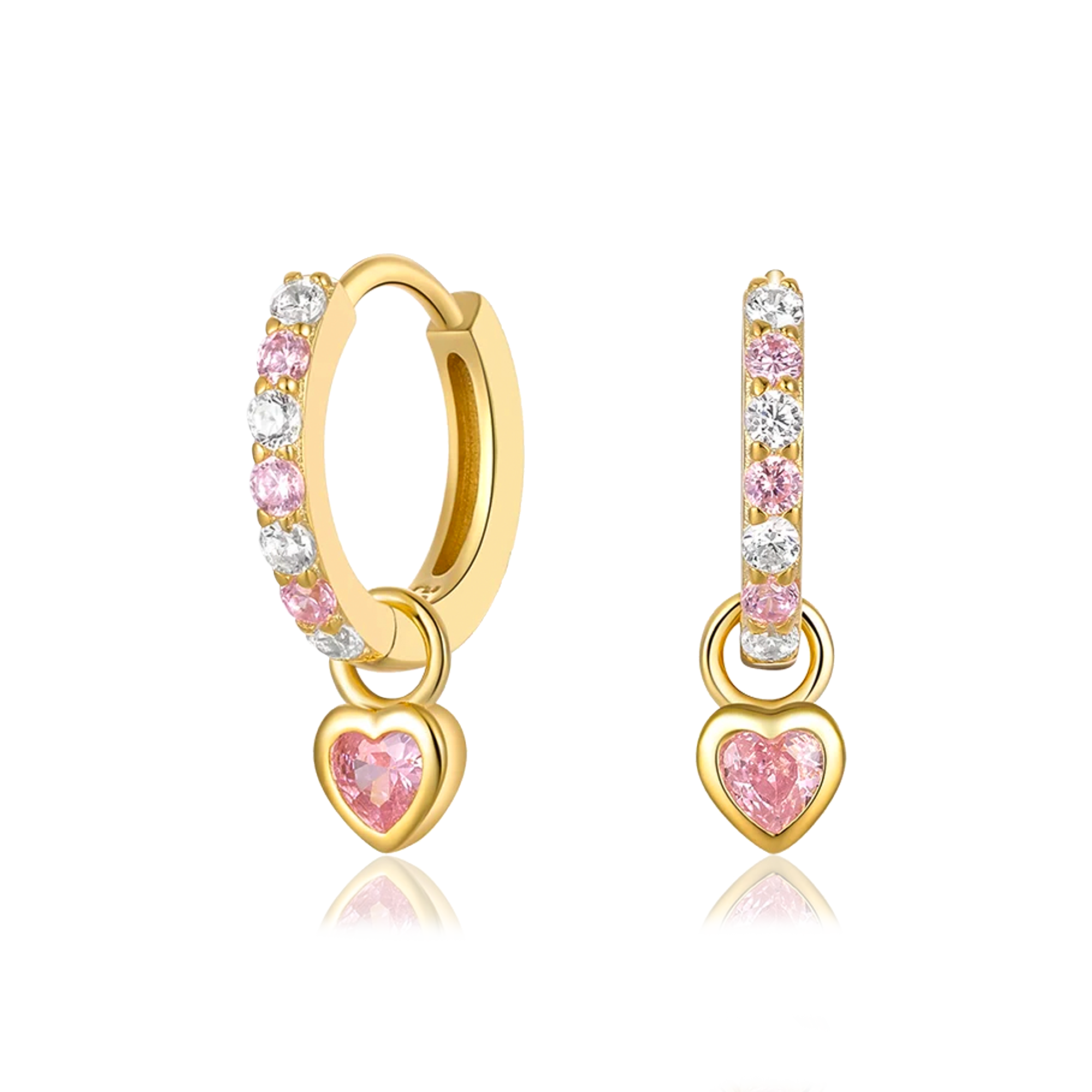 Rhine Green Gold Hoops 