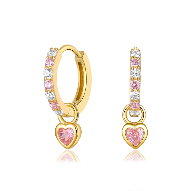 Rhine Green Gold Hoops 