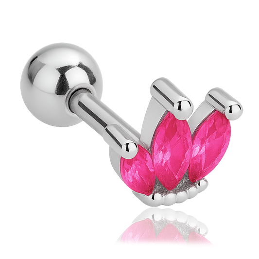 Pink Tulip Earring