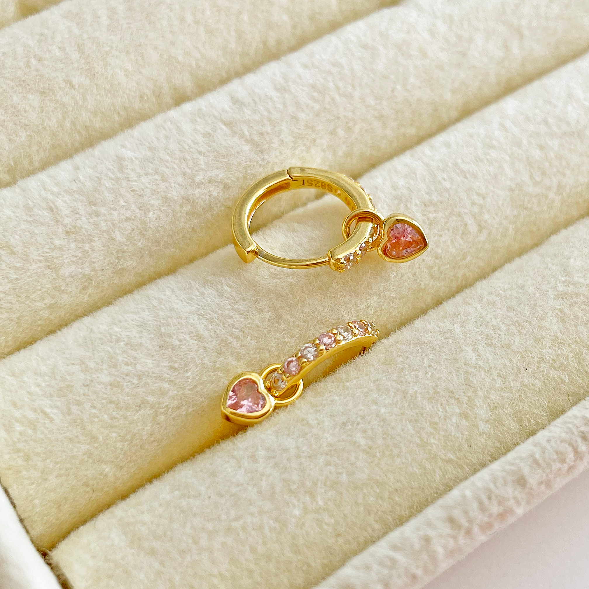 Rhine Green Gold Hoops 