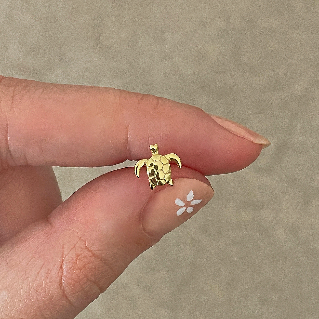 Gold Mini Dragonfly Earring