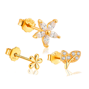 Set White Flowers Oro