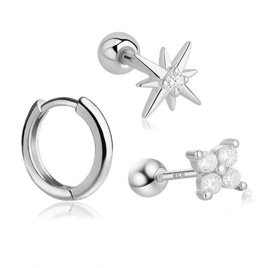 Set Minis Shiny Plata