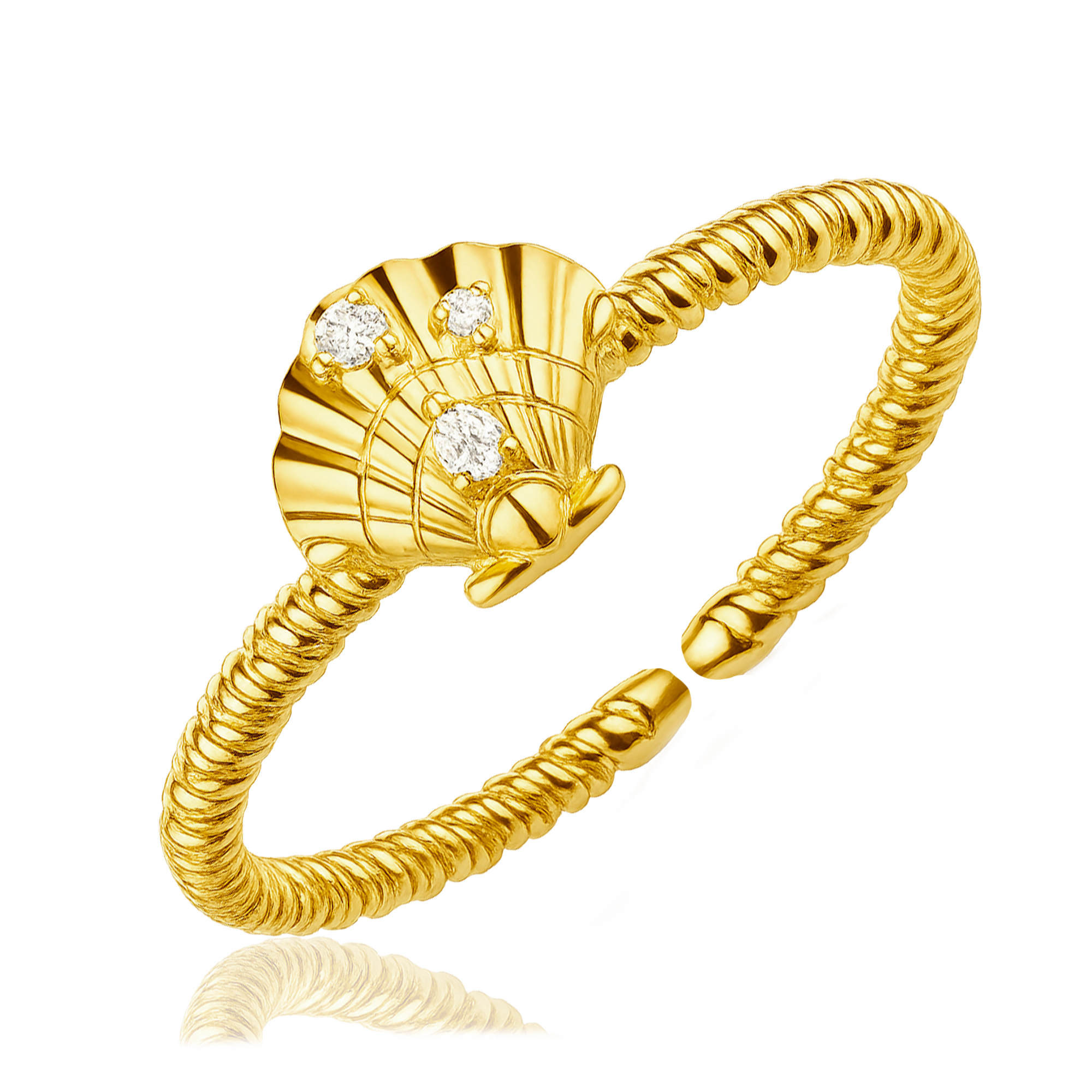 Anillo Shiny Shell Oro