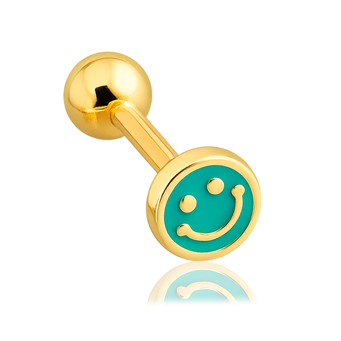 Gold Mini Moon Earring