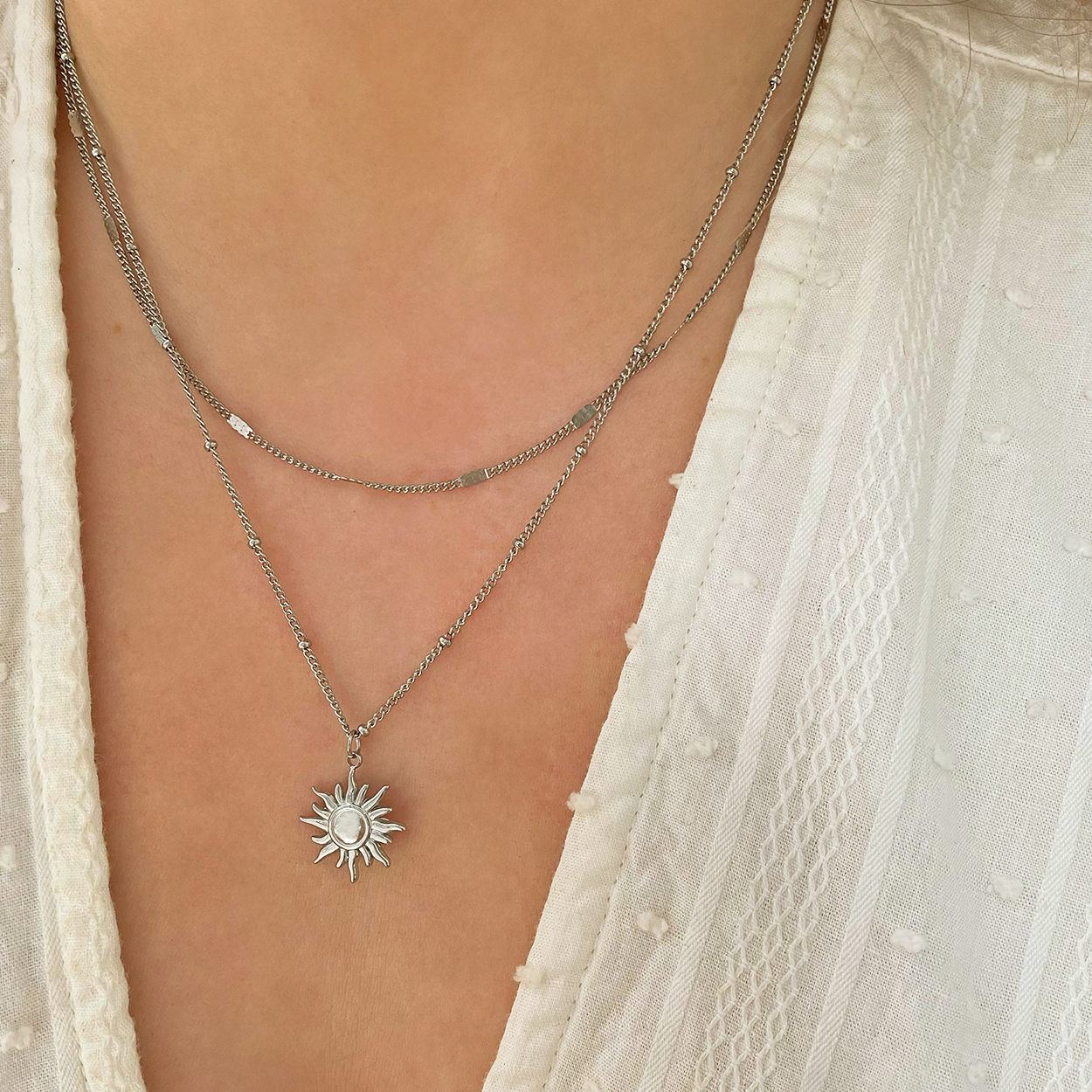 Gold Sun Necklace