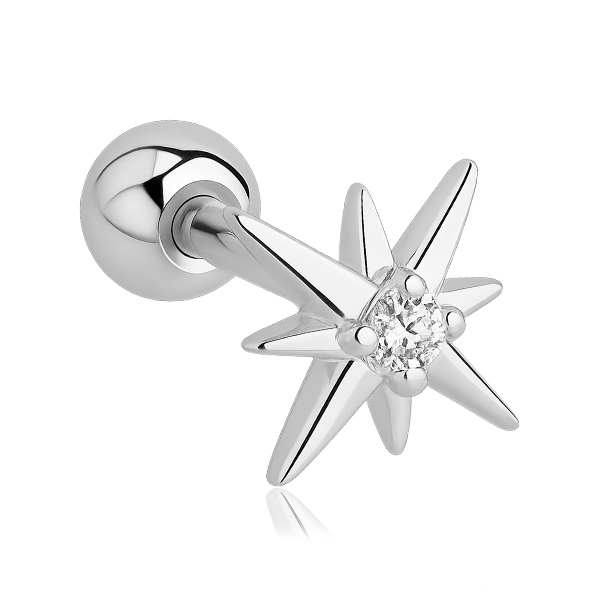 Pendiente Mini Stella Plata