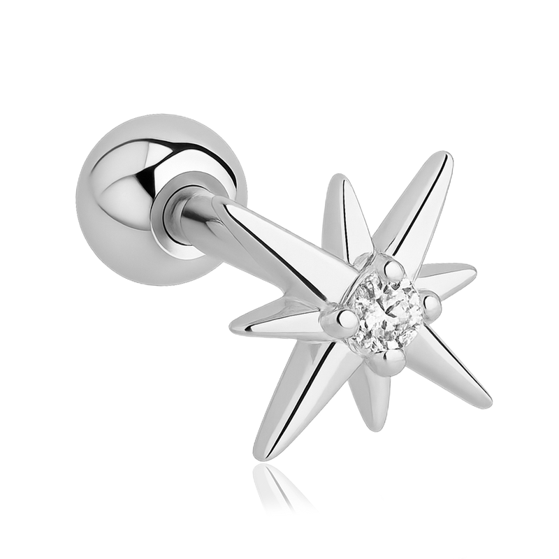 Pendiente Mini Stella Plata