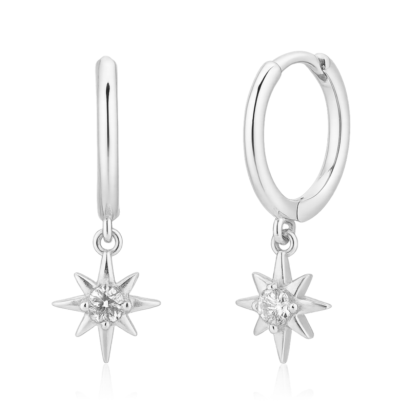 Silver Stella Earrings 