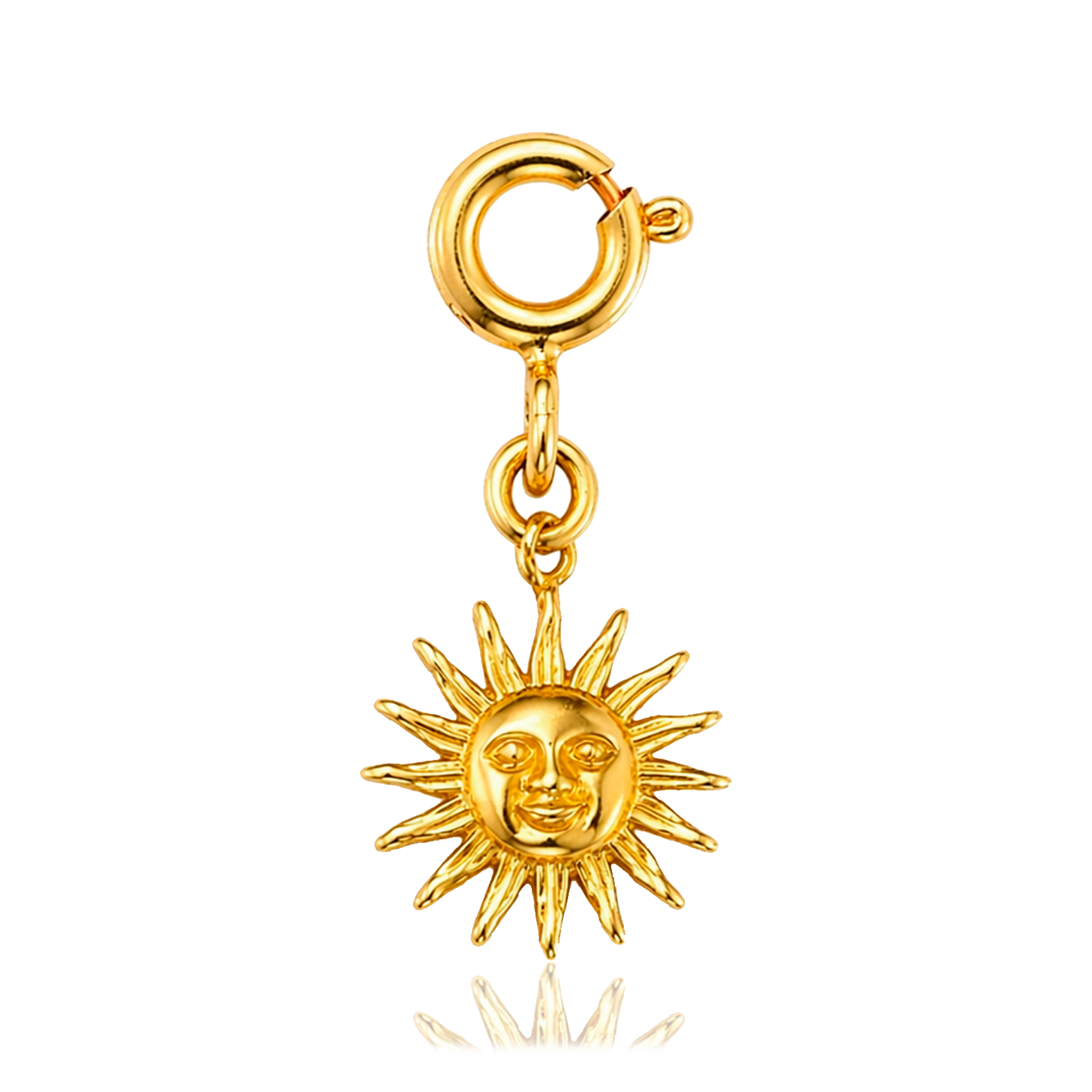 Charm Mini Sun Face Oro
