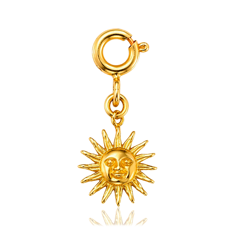 Charm Mini Sun Face Oro
