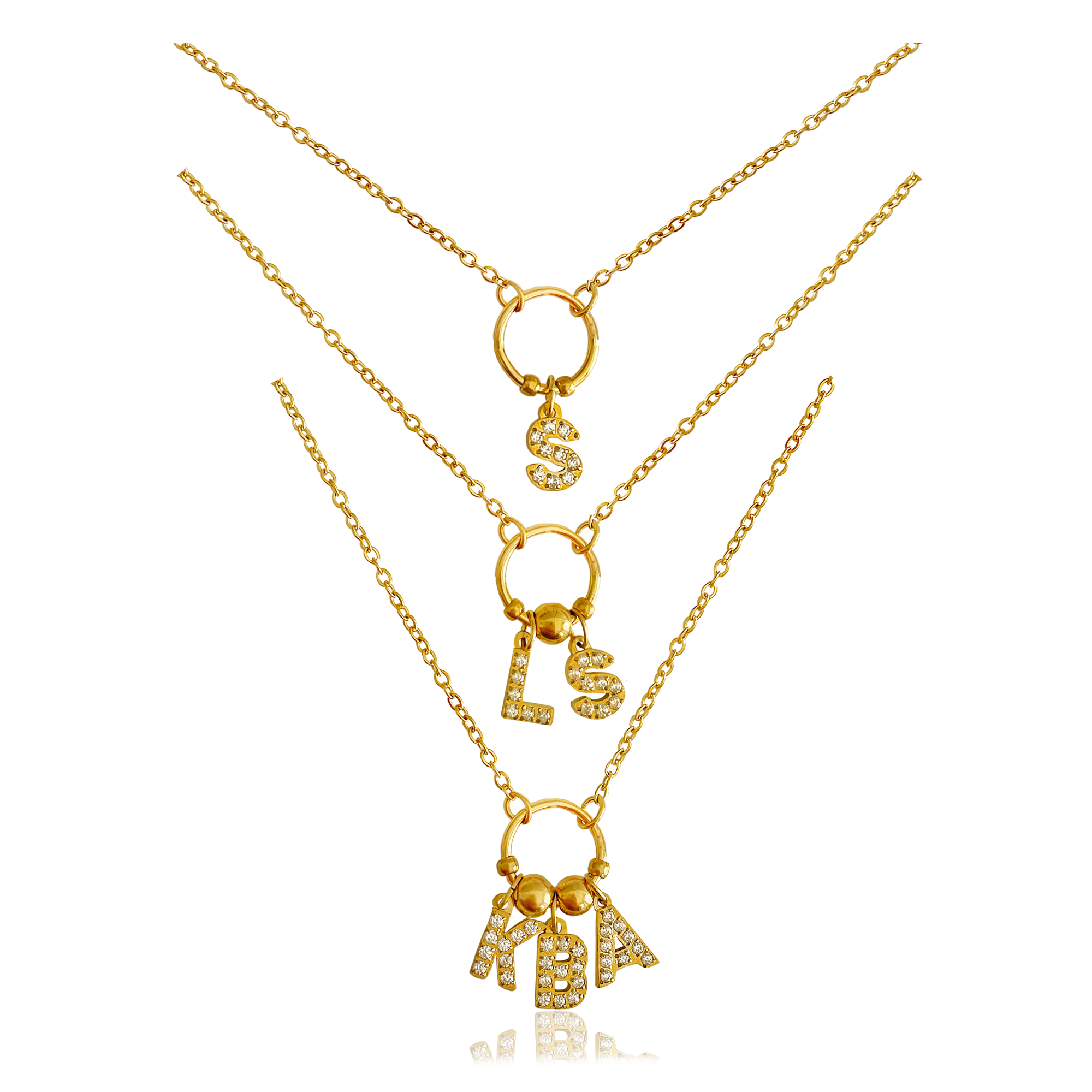 Collar Círculo Personalizado Oro
