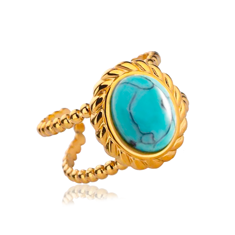 Anillo Turquesa Vintage Oro