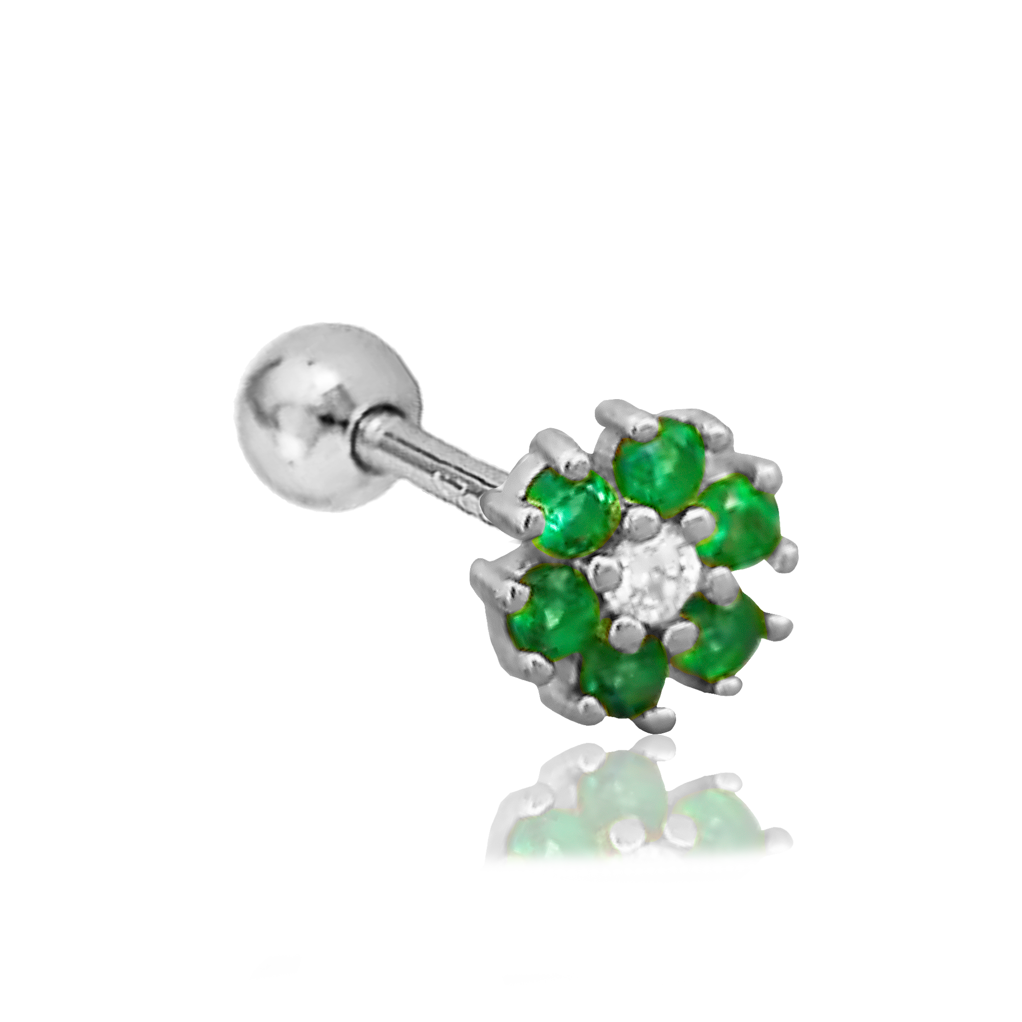 Pink Clover Earring
