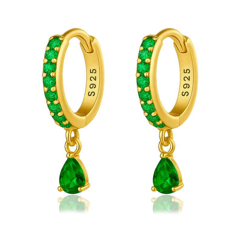 Aros Ayla Verde Oro