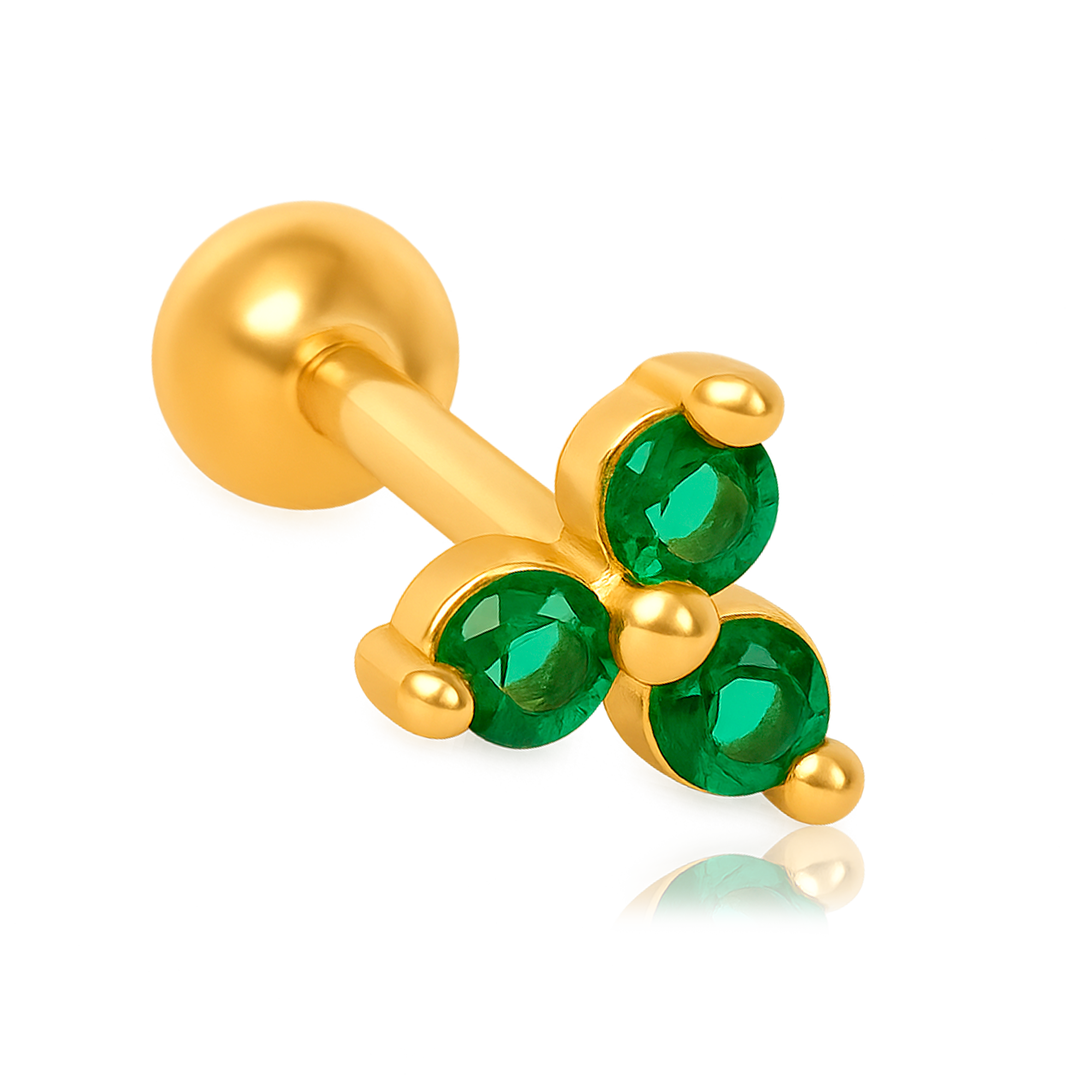 Green Clover Earring