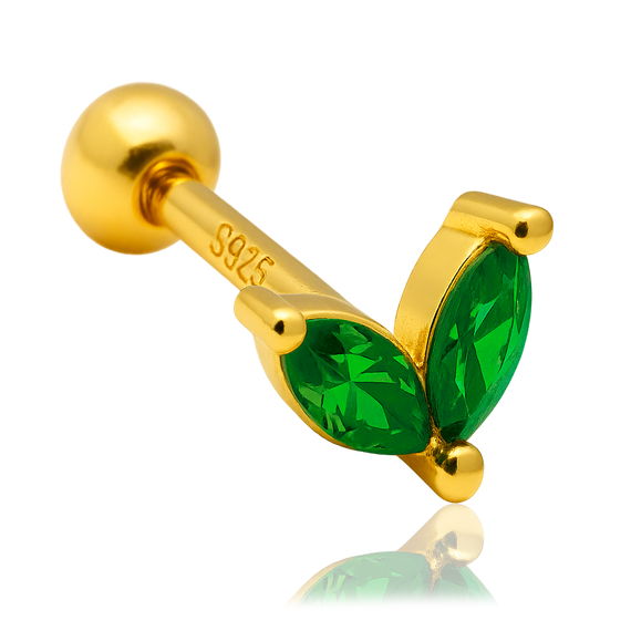 Mini White Flower Earring