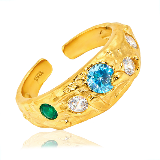 Anillo Veyra Blue Oro