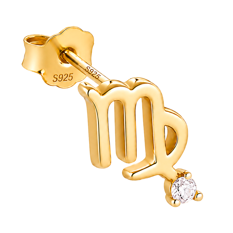 Gold Eyelashes Earring