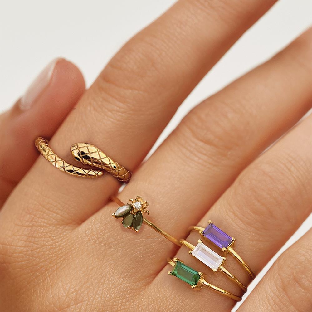 Gold Beetle Ring 