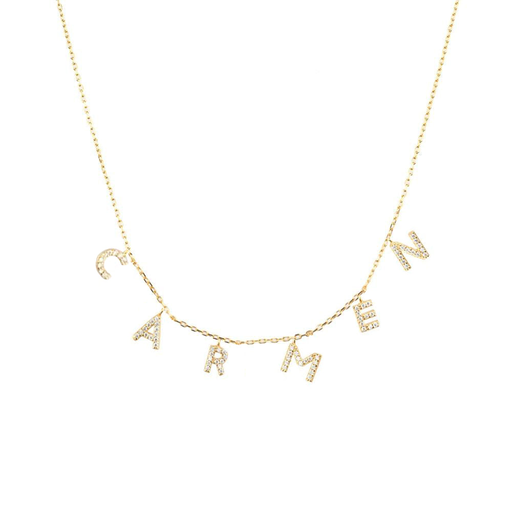 Gold Personalized Shiny Necklace 