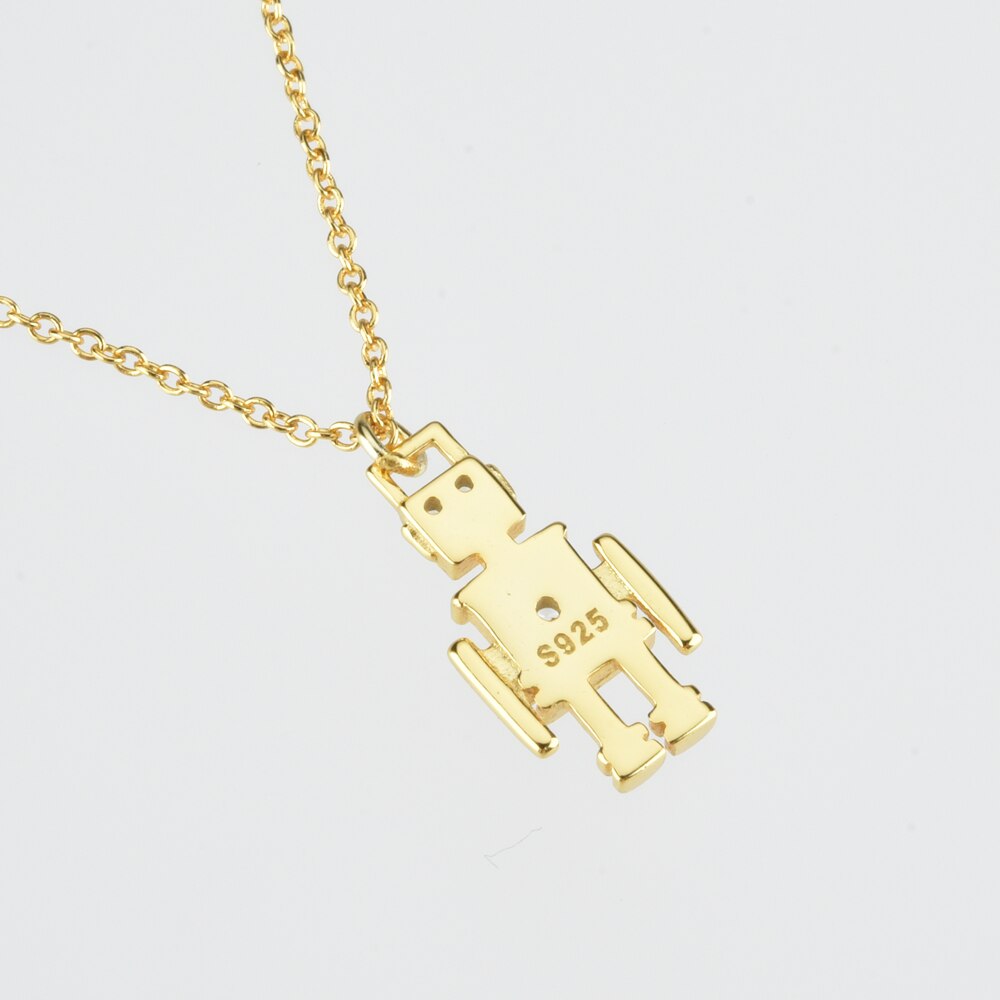 Gold Robot Necklace