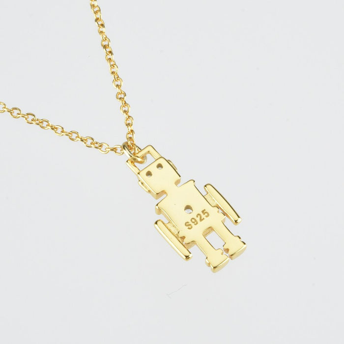 Gold Robot Necklace