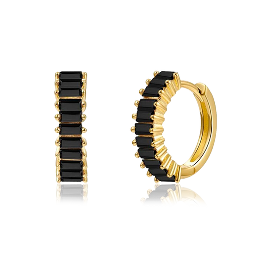 Double Gold Hoops