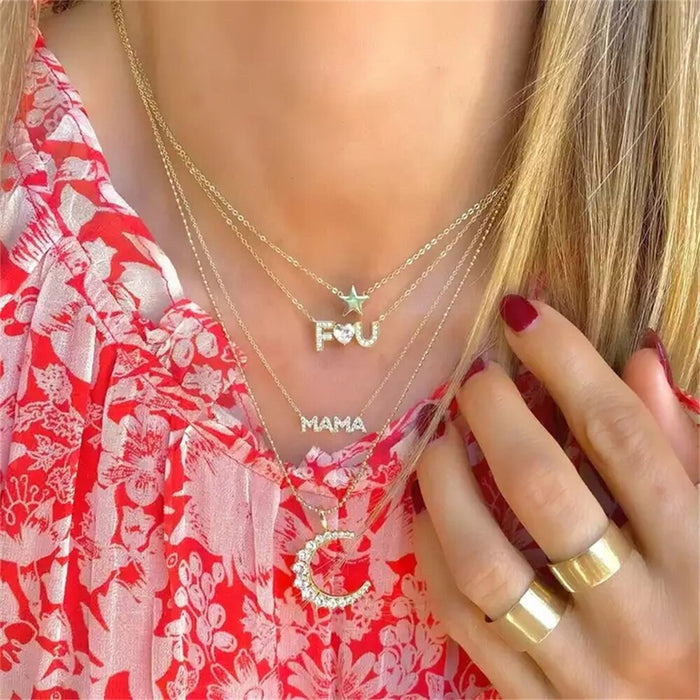 Gold Shiny Mama Necklace