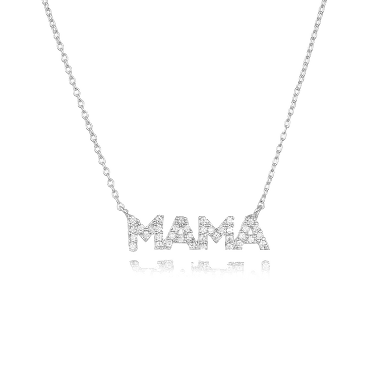 Shiny Mama Silver Necklace