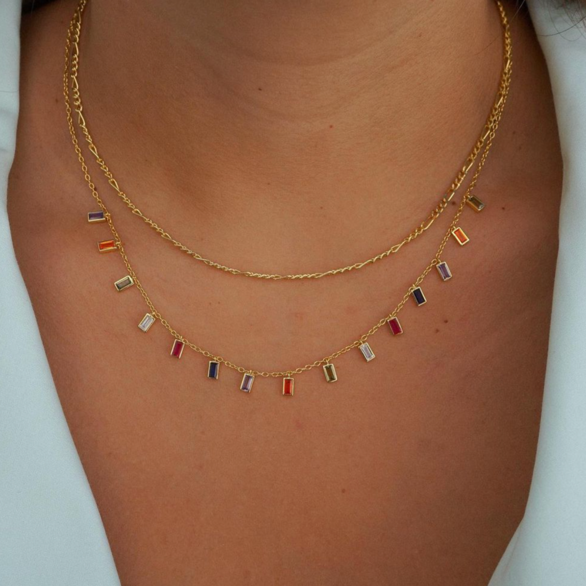 Phoebe Colors Gold Necklace 