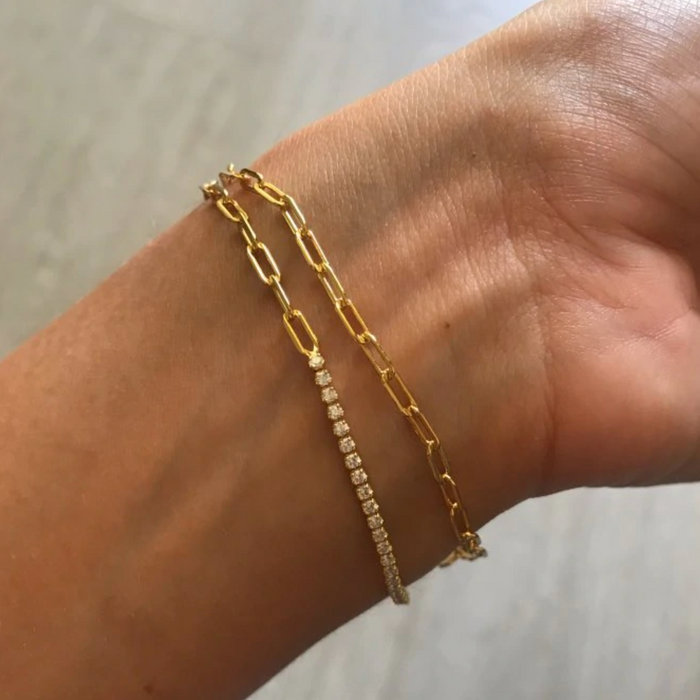 Pulsera White Luxury Oro