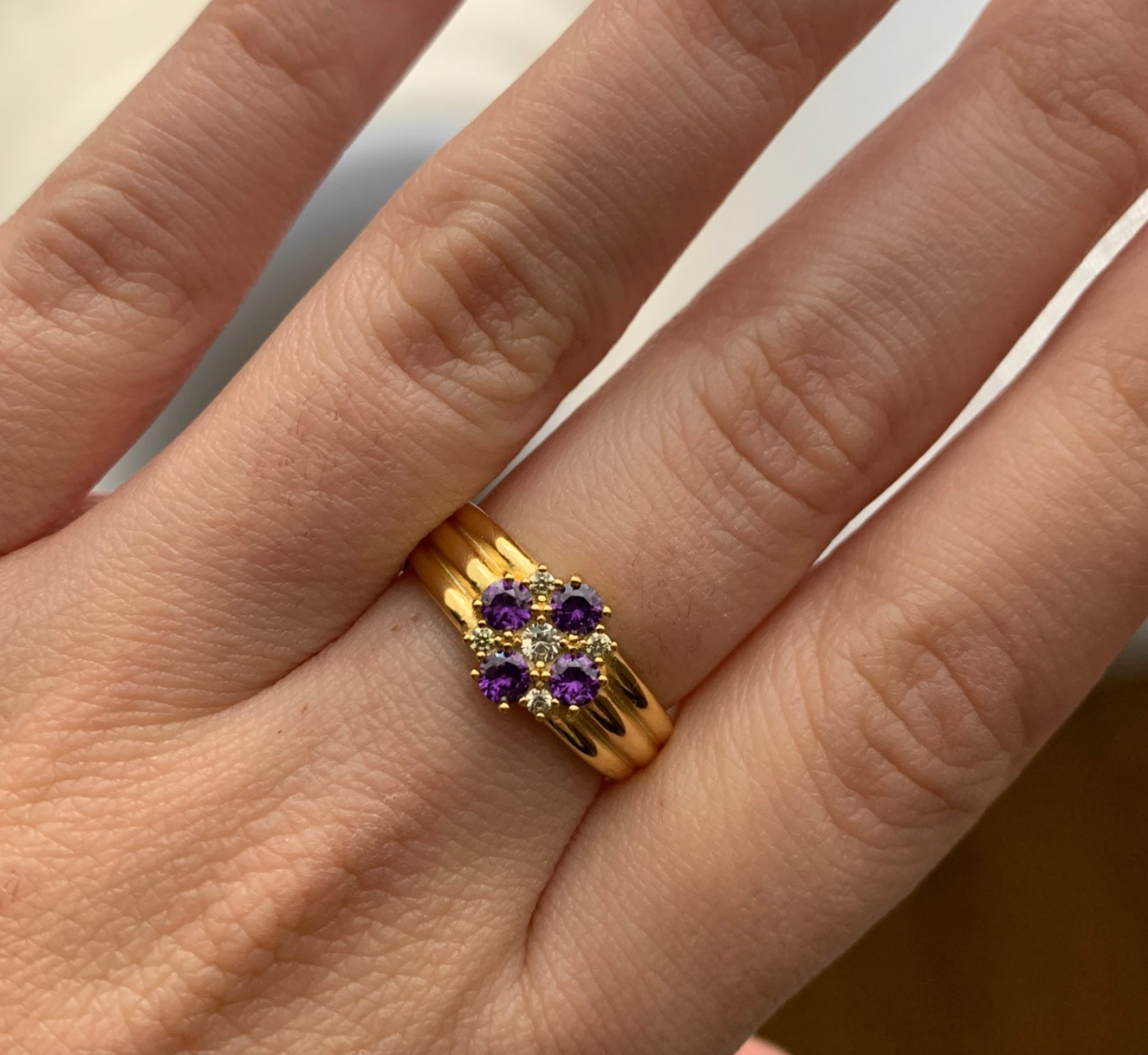 Parisa lilac ring