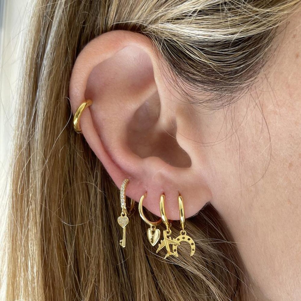 Gold Travel Earrings