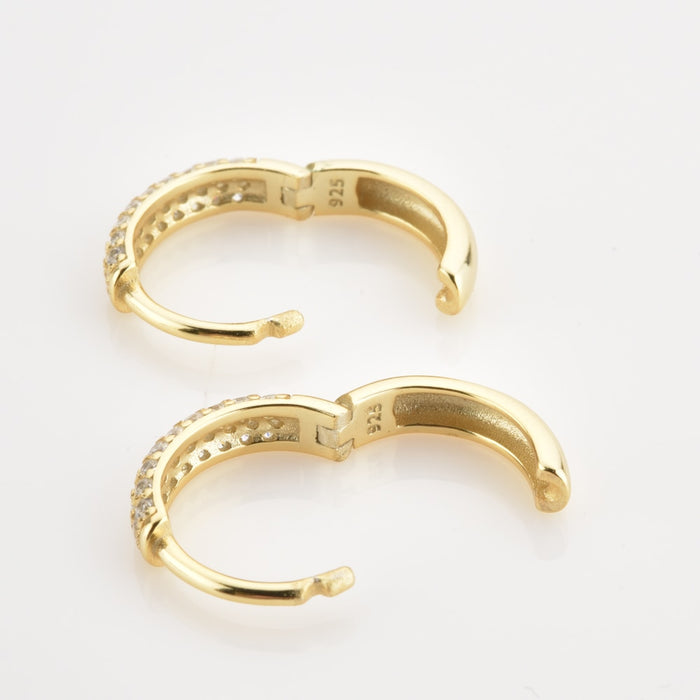 New Meiga White Gold Hoops - 6/8/10mm