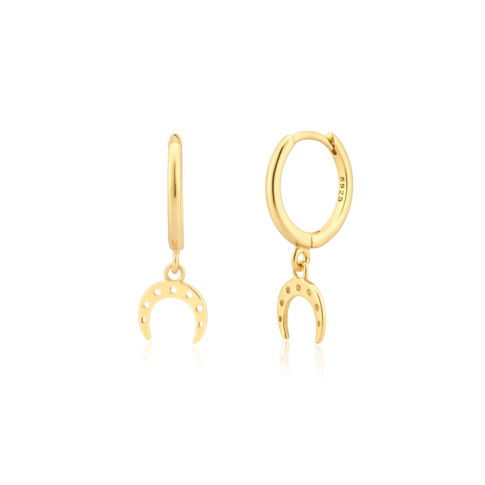 Gold Horseshoe Earrings