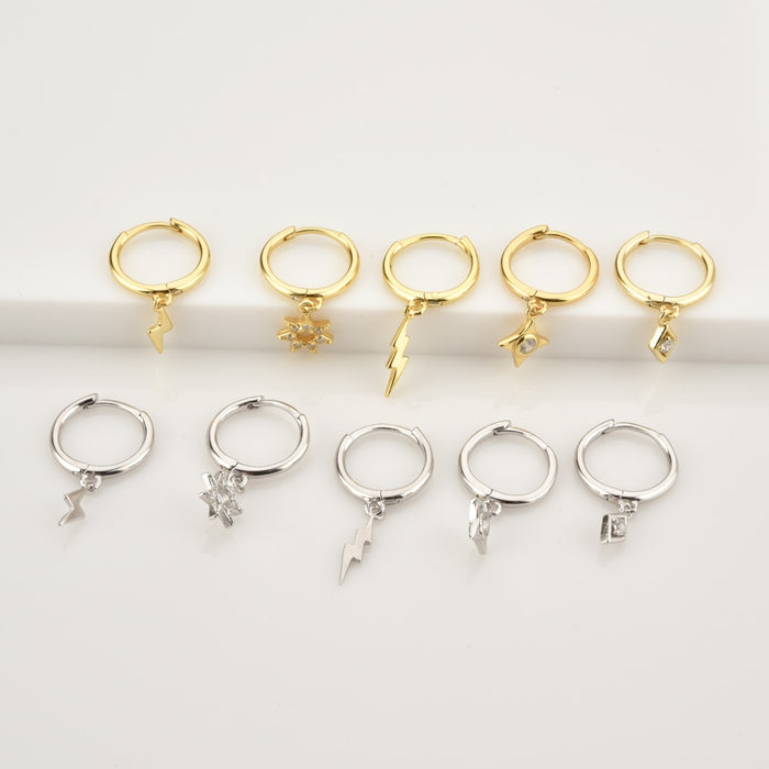 Gold Rayito Hoops