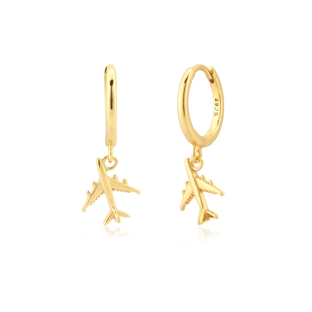 Gold Travel Earrings