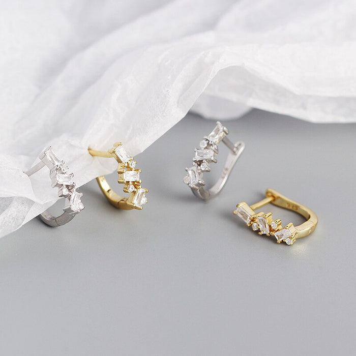 White Gold Hanwi Hoops