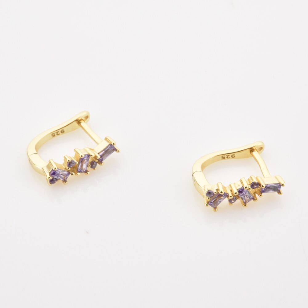 Lilac Gold Hanwi Hoops