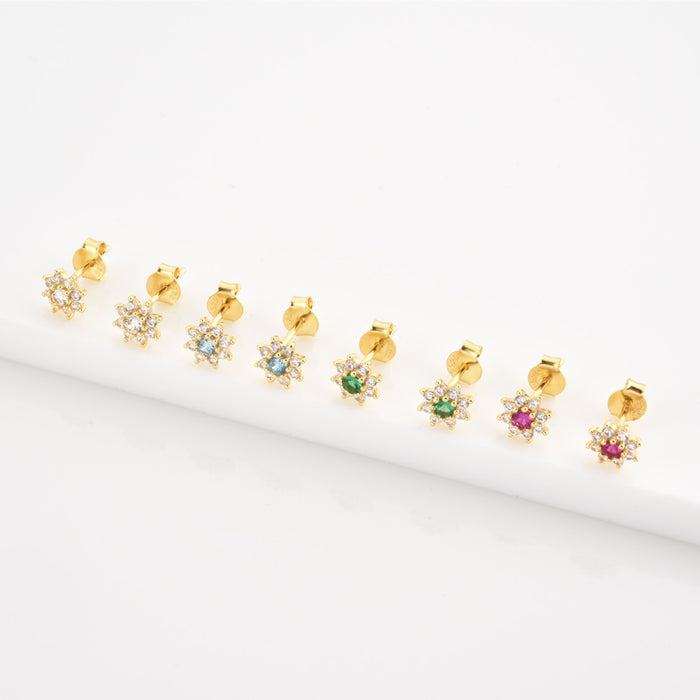 Pendientes Sunflower Blanco