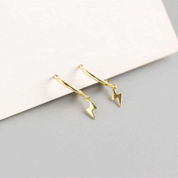Gold Rayito Hoops