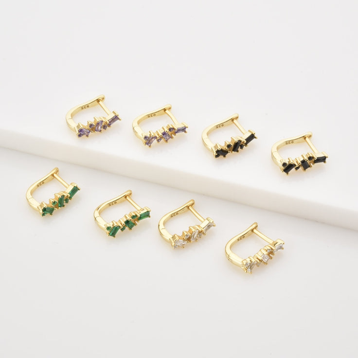White Gold Hanwi Hoops