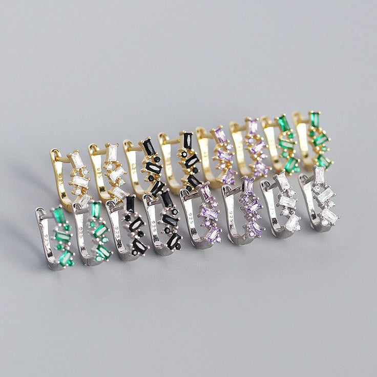 White Gold Hanwi Hoops