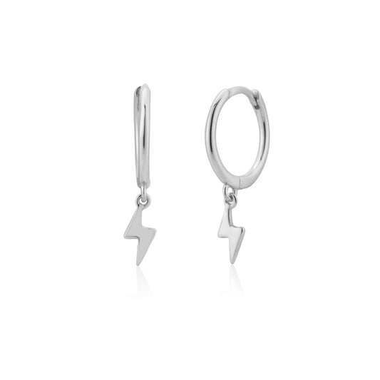 Silver Rayito Hoops